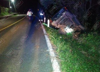 Dejan abandonado un vehículo sobre la carretera Cacahoatán – Unión Juárez