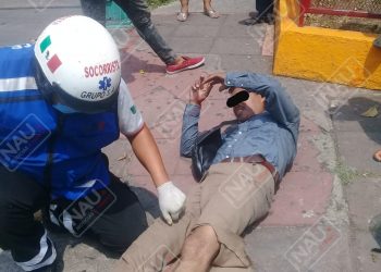 Vehículo no identificado atropella a motociclista