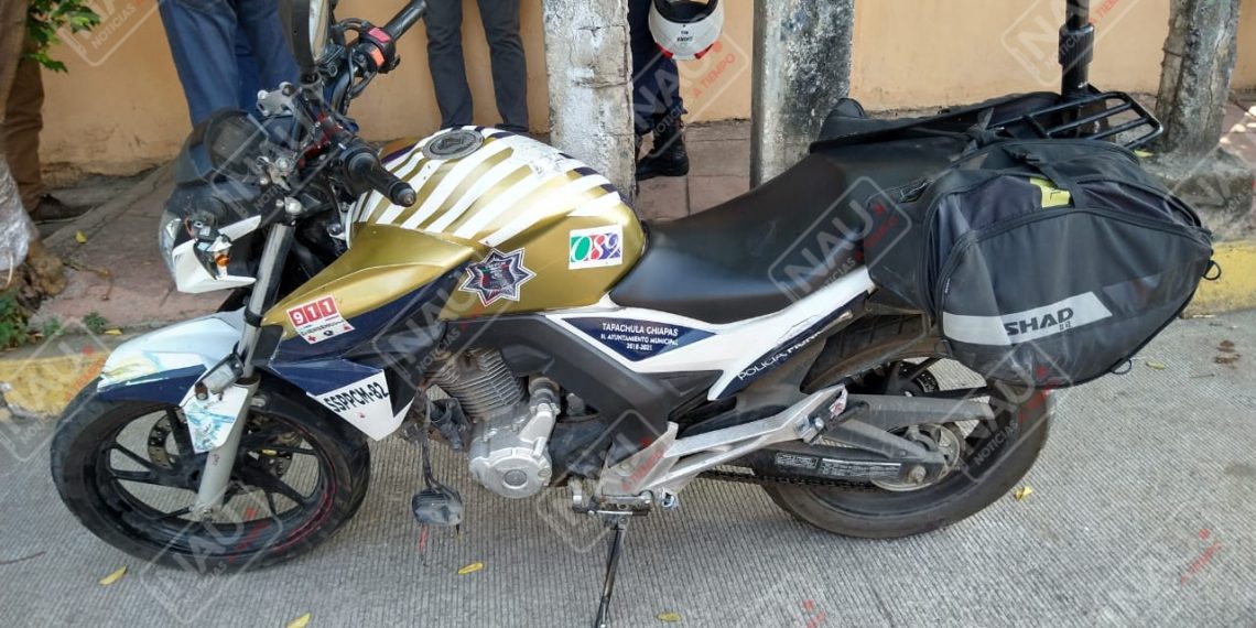 Policía Municipal lesionado en accidente