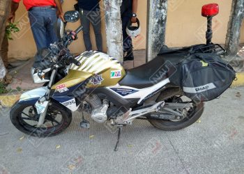 Policía Municipal lesionado en accidente