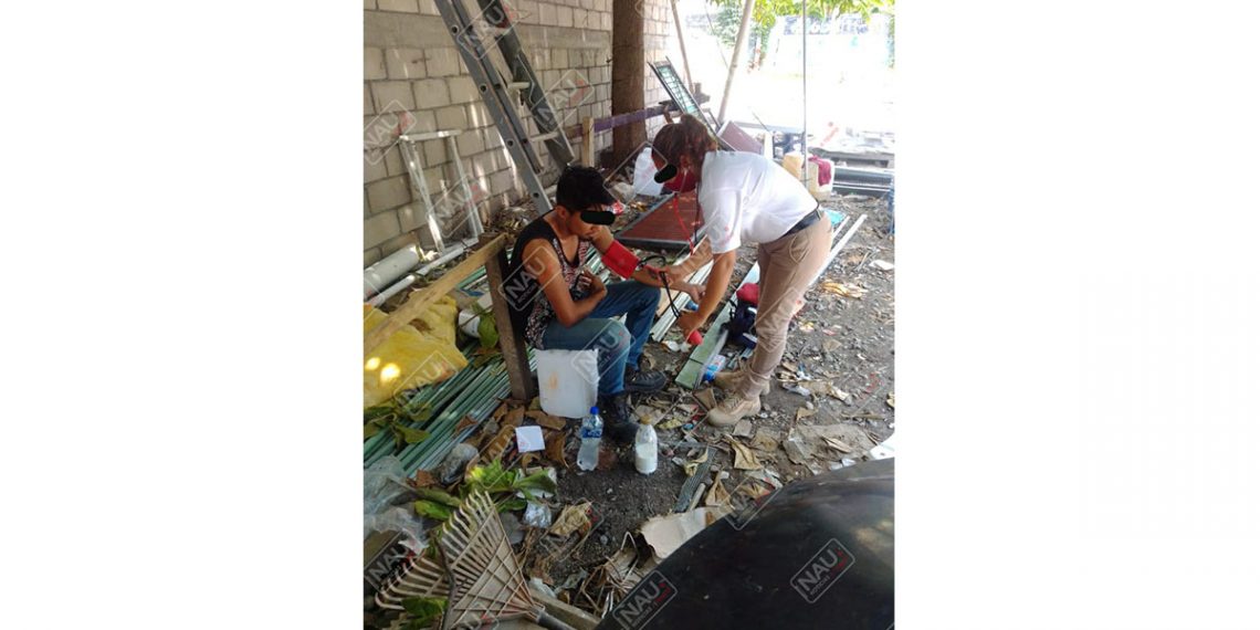 Joven se desmayó en una obra
