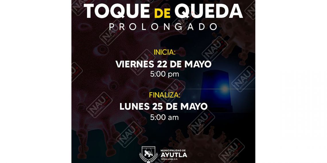 Ordenan a Tecún Umán toque de queda por 48 horas