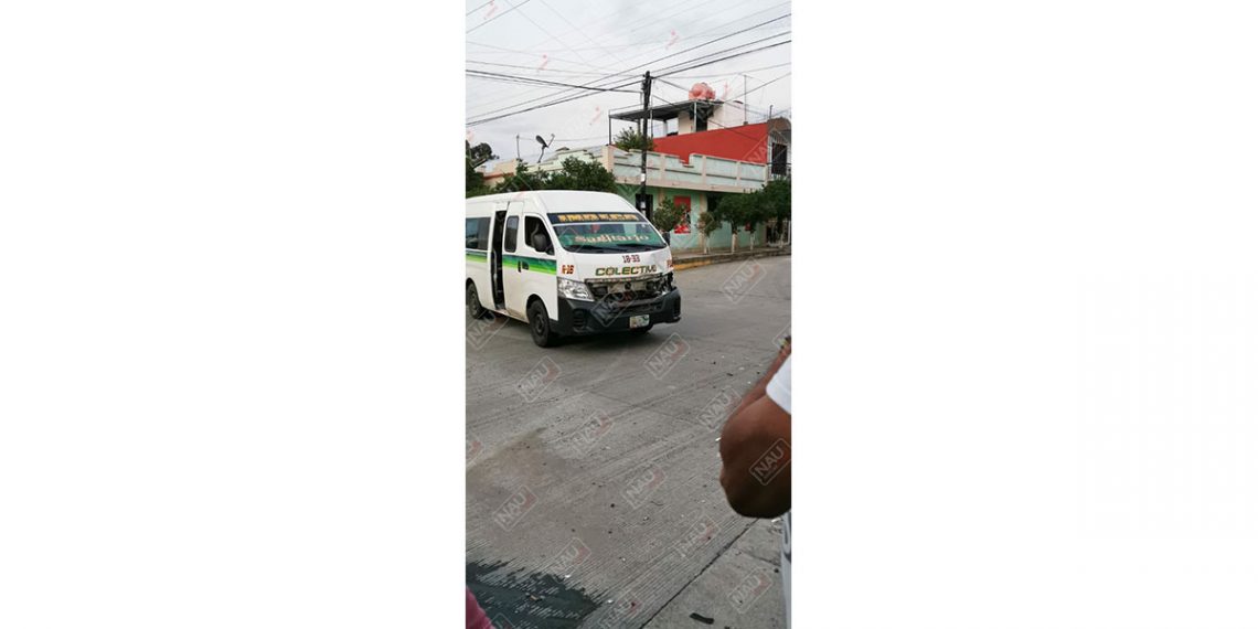 Combi de la Ruta Indeco Cebadilla fue chocada
