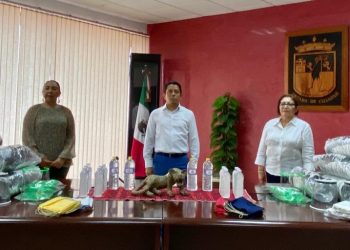 Recibe Llaven donación de equipo de bioseguridad del Voluntariado FGE