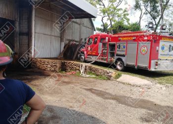 Sofocan incendio de un beneficio de café