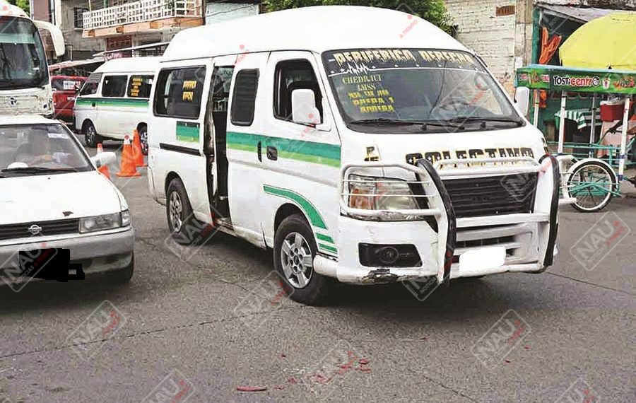 Asaltan a pasajeros de una combi de la ruta Periférico Derecha