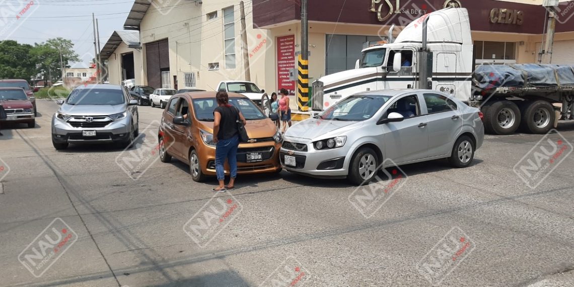Chocaron en el centro de Tapachula