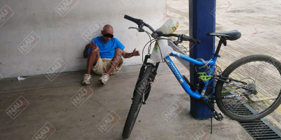 Detienen a sujeto que se estaba robando una bicicleta en el centro de Tapachula