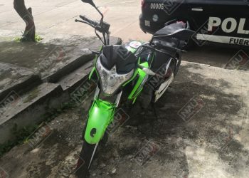 Llevaba motocicleta con reporte de robo
