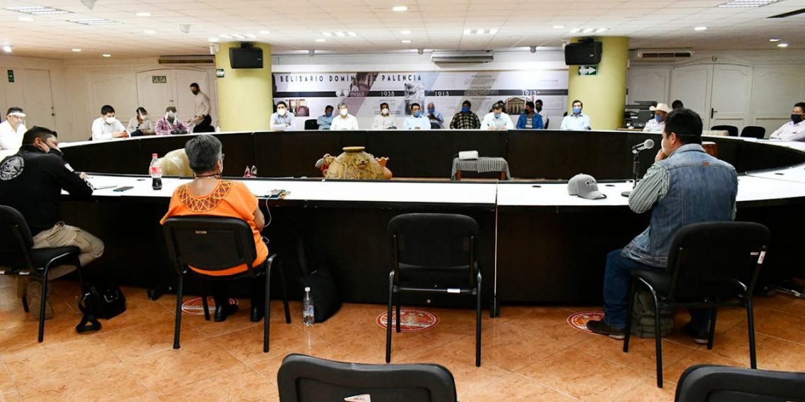 Se promueve el diálogo entre autoridades de Chenalhó y desplazados del Ejido Puebla