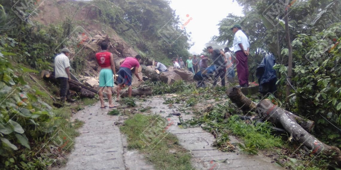 Más de 4 mil personas incomunicadas y dos casas afectadas por dos derrumbes en la zona alta de Mapastepec