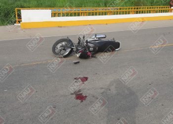 Motociclista grave en accidente