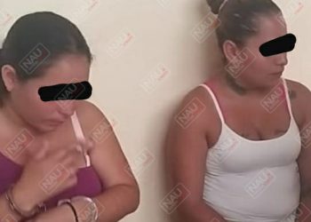 Presuntas mucas detenidas por robo con violencia