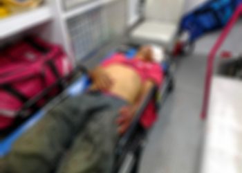 Le dieron un machetazo en la frente