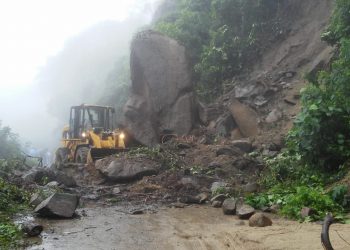 Se Intensifican Trabajos Para Abrir Carretera Afectada Por Derrumbes En La Zona Alta De Tapachula