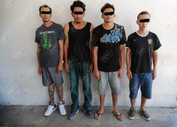 Detienen a 4 pandilleros en la colonia Los Pinos en Tapachula