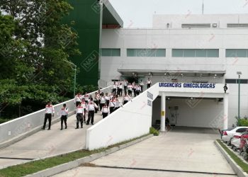Policías privados se manifestaron en contra de su empresa
