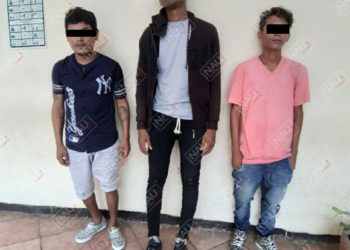 Presuntos maras 13 detenidos con varias bolsitas de marihuana