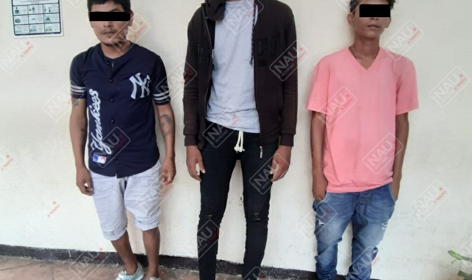 Presuntos maras 13 detenidos con varias bolsitas de marihuana