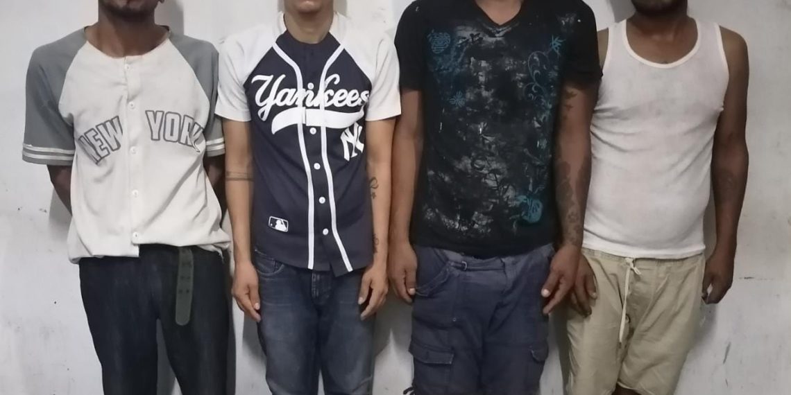 En operativo antipandillas, SSyPC detiene a cuatro personas por delito contra la salud