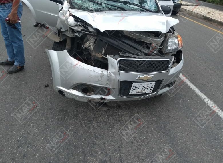 Una persona lesionada y daños materiales en accidente