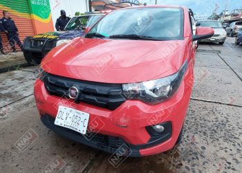 Chocó por alcance contra una patrulla, los daños fueron leves