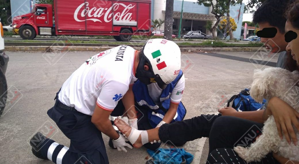 Joven se lesionó con un cuchillo en accidente