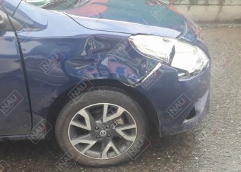 Motociclista hace corte de circulación y es impactado por un vehículo