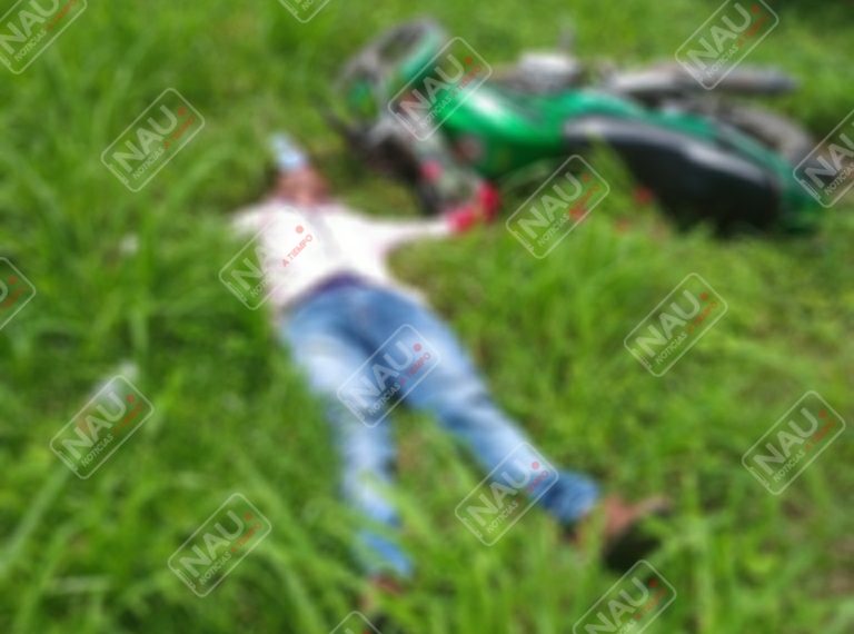 Delincuentes asesinan a motociclista al no detener su marcha
