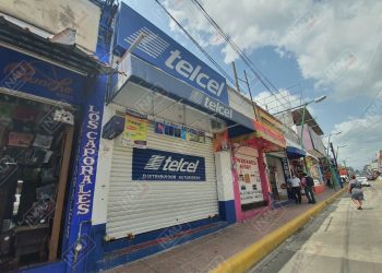 Entraron a robar a una distribuidora de Telcel en el centro de Tapachula