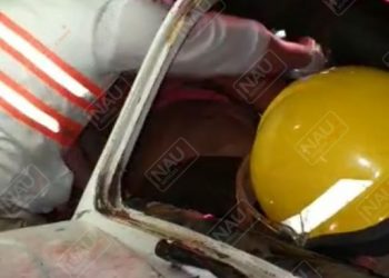 Dos lesionados deja accidente en el Bulevar Akishino