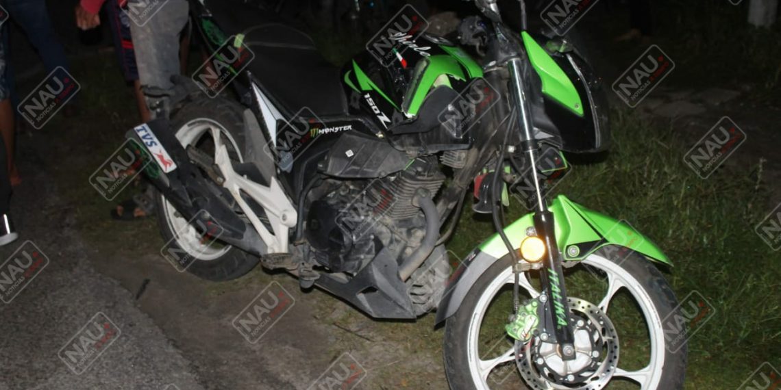 Dos lesionados al chocar dos motocicletas en Huixtla