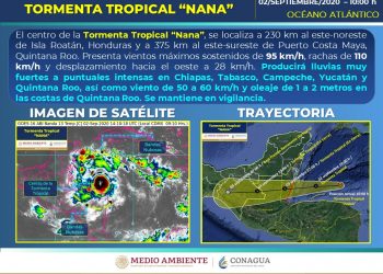 ALERTA AMARILLA POR TORMENTA “NANA”
