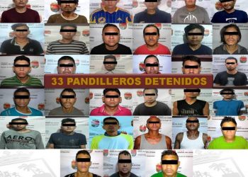 En reforzamiento del Operativo Antipandillas, FGE detiene a 33 integrantes de MS y Barrio 18