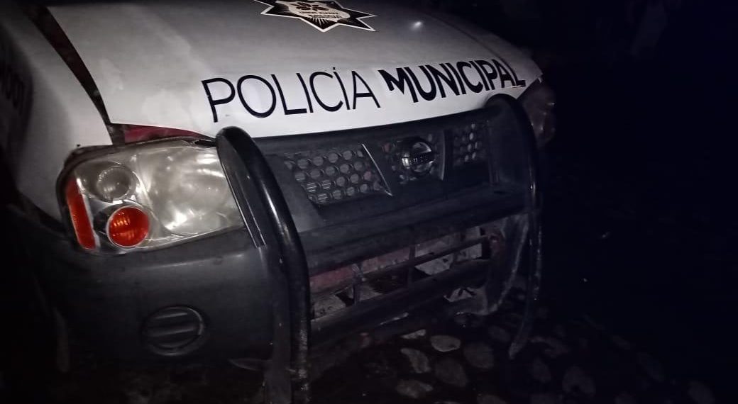 Se accidentan policías municipales de Unión Juárez