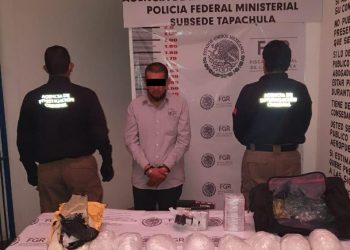 ASEGURA FGR METANFETAMINA EN CHIAPAS