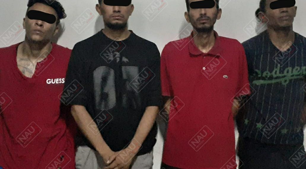 Aseguran 4 centroamericanos frente a los Cerritos