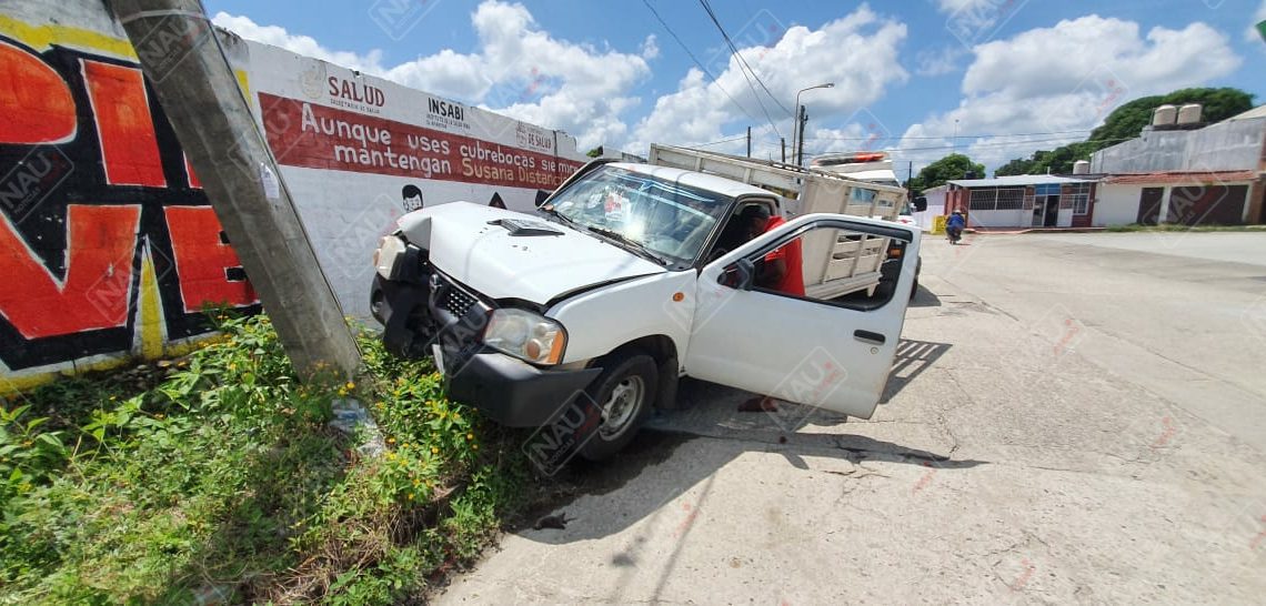 Una mujer lesionada dejó un accidente en Mapastepec