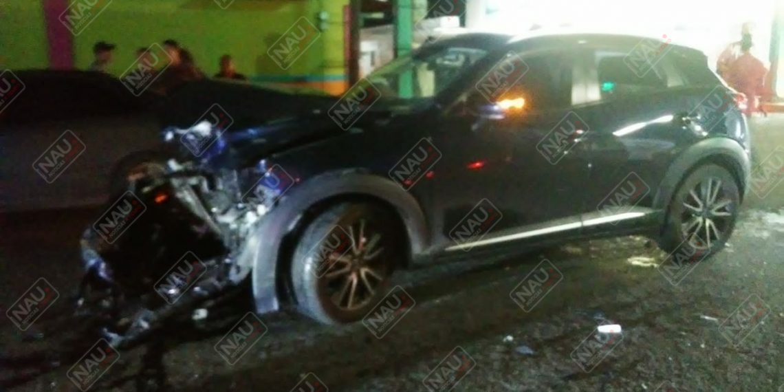 Taxista resulta lesionado al ser impactado por un vehículo