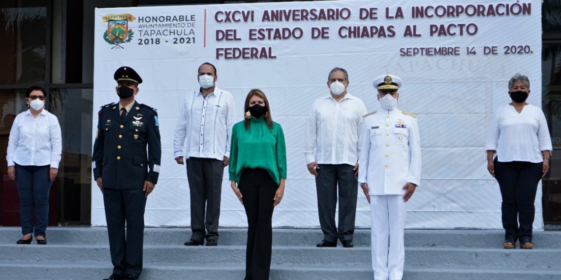 AYUNTAMIENTO DE TAPACHULA CONMEMORA EL CXCVI ANIVERSARIO DE LA FEDERACIÓN DE CHIAPAS A MÉXICO