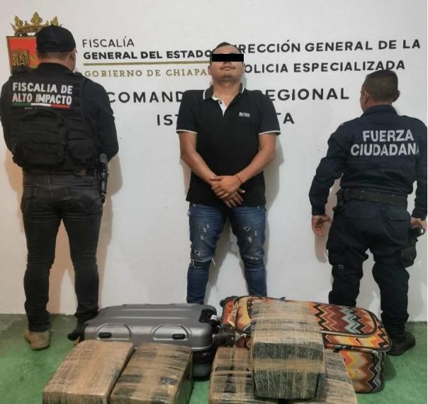 Detiene FGE a implicado en delito contra la salud en Arriaga