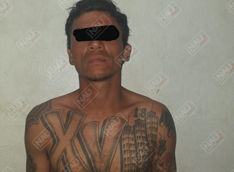 Detienen a jefe de barrio 18, presunto distribuidor de droga