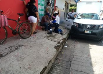 Ciclista lesionado