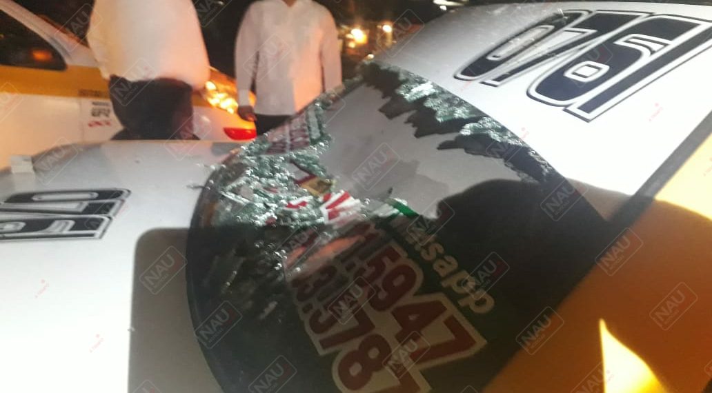 Detenido por ocasionar daños a un taxi
