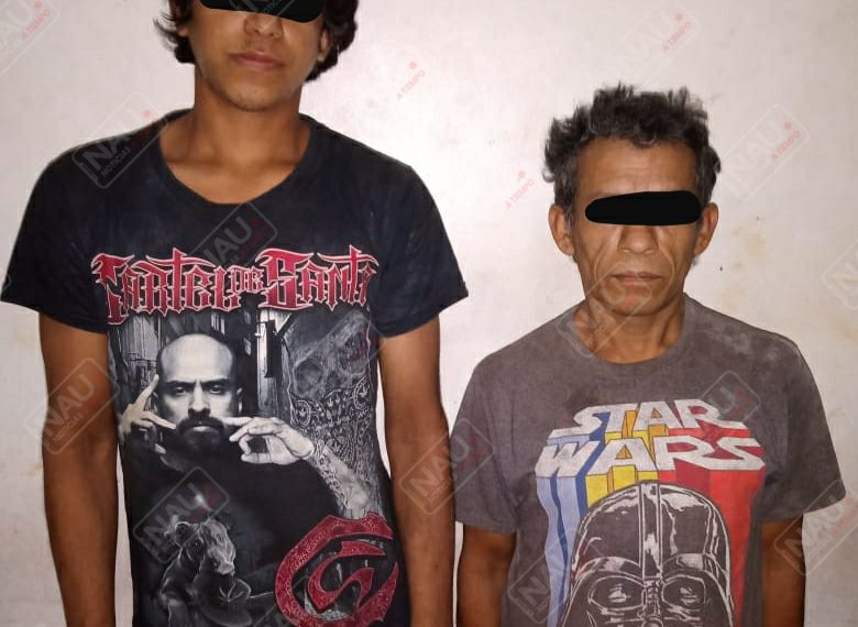 Detienen a dos personas con marihuana y son investigados por robo de casa