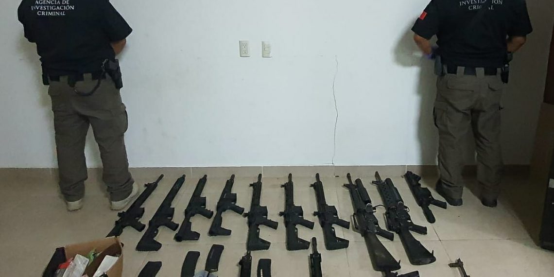 EN UN CATEO FGR ASEGURA ARMAS, CARGADORES Y CARTUCHOS EN CHIAPAS