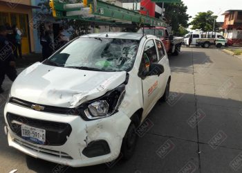 Motociclista lesionado en accidente de Tránsito