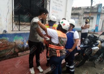 Taxista impacta a motociclista