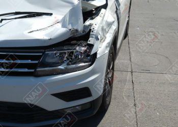 Camión de material hizo corte de circulación