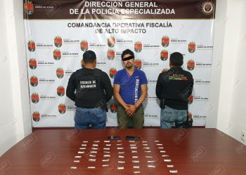 Presunto distribuidor de Metanfetamina en Cintalapa